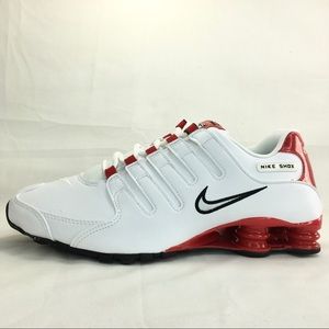 New Nike Shox NZ White Red Silver Shoes Men